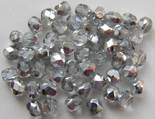 0150145 Crystal half Labrador facet 4 mm. 50 Pc.-0