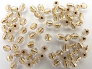 0150155 Crystal - gold inside facet 3 mm.-0