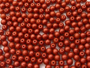 04-R-00030-01890 Lava Red round 4 mm. 120 Pc.-0