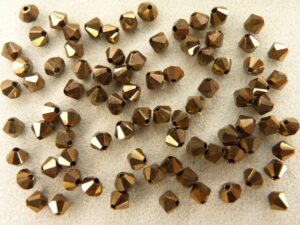 04-MC-23980-14415 Bicones, Jet Bronze 4 mm. 50 Pc.-0