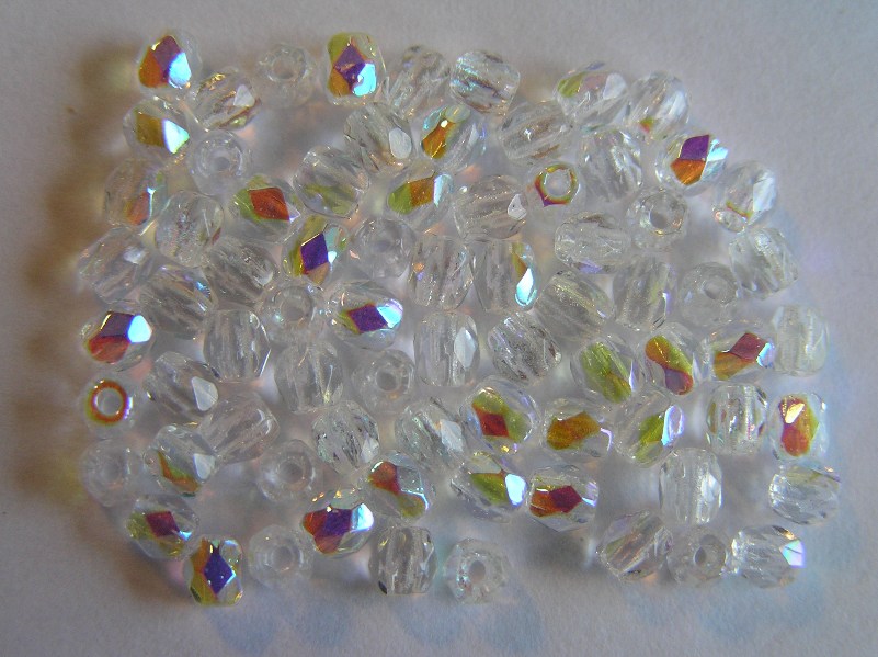 0150120 Crystal AB Facet, 3 mm. 75 Pc.-0