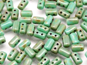 Rul-63130-86805 Opaque Green Turquoise Travertin Rulla 10 gram-0