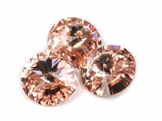 12 mm. 319 Vintage Rose 1122 Swarovski Rivoli-0