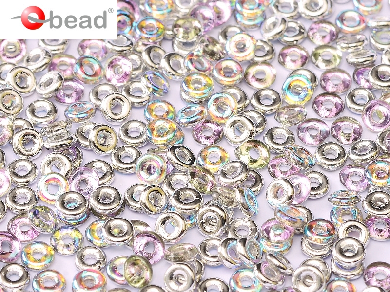 O-00030-98530 Crystal Silver Rainbow O bead ® 5 gram-0