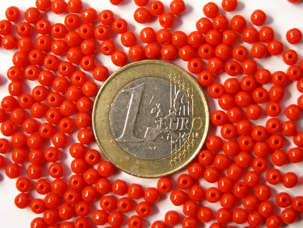 03-R-93200 Opaque Red round 3 mm. 150 Pc.-0