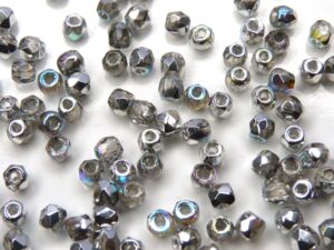 0150170 Crystal Silver Rainbow Facet 3 mm. 65 Pc.-0