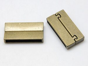 0160019 Magnetic Glue-in Clasp, Rectangle Antique Bronze -0