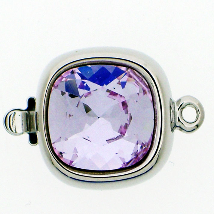 14821-01-06-371 Rhodium Claspgarten Clasp with Violet-0