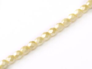 FP-04-02010-25039 Pastel Cream Pearl facet 4 mm. 50 Pc.-0