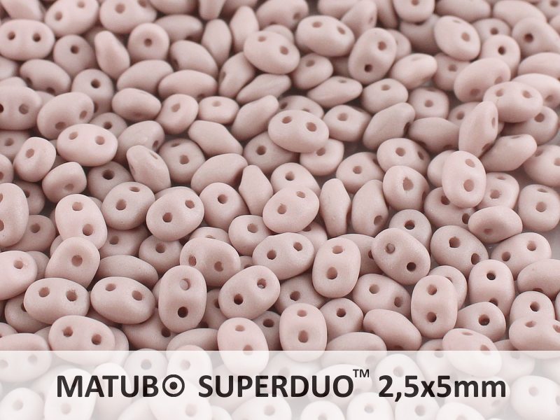 SD-02010-29562 Superduo Silk Mat Opaque Light Wine Lees 10 gram-0