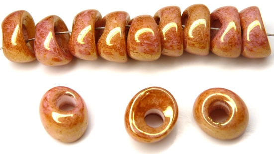 Nan-02010-14495 Chalk Apricot Nano Beads 20 Pc.-0