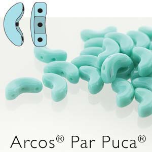 ARC-63130 Opaque Green Turquoise Arcos par Puca 10 gram-0