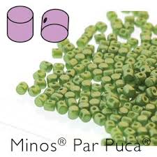 MIN-02010-25034 Pastel Pearl Olivine Minos par Puca 10 gram-0