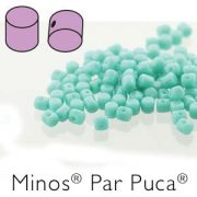 MIN-63130 Opaque Green Turquoise Minos par Puca 10 gram-0