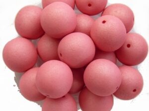 10-R-02010-29560 Saturated Pink Round 10 mm. 15 Pc.-0