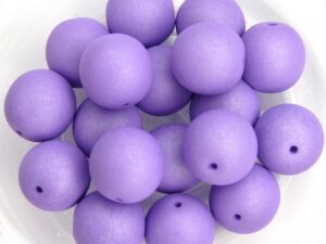 10-R-02010-29570 Saturated Lavender Round 10 mm. 15 Pc.-0