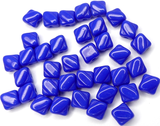 SL-33060 Silky Bead, Opaque Royal Blue 30 Pc.-0