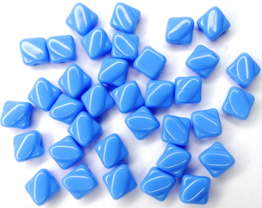 SL-33100 Silky Bead, Opaque Sapphire Blue 30 Pc.-0