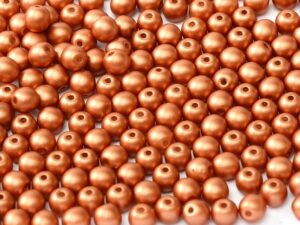 10-R-02010-29410 Alabaster Metallic Mat Copper 10 mm. 15 Pc.-0