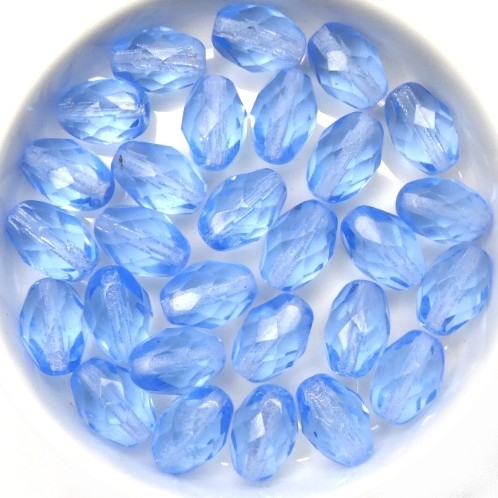 0090371 Light Sapphire Oval Facet 11 x 8 mm. 14 Pc.-0