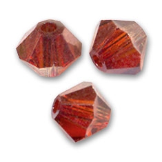 SW-04-CREMA 5328 Crystal Red Magma Swarovski Bicone 4 mm. 40 Pc.-0