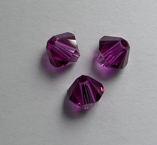 SW-05-FU 5328 Fuchsia Swarovski Bicone 5 mm. 10 Pc.-0