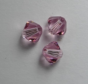 SW-05-ROLT 5328 Light Rose Swarovski Bicone 5 mm. 10 Pc.-0