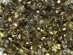 0150174 Crystal Half Gold facet 3 mm. 65 Stuks-0