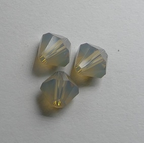 SW-05-LGO 5301 Light Grey Opal Swarovski Bicone 5 mm. 10 Pc.-0