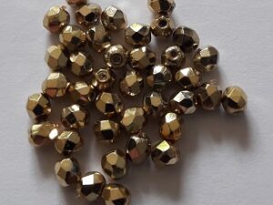 0150177 Aurum Light ( lichtgoud coated) facet 3 mm.-0