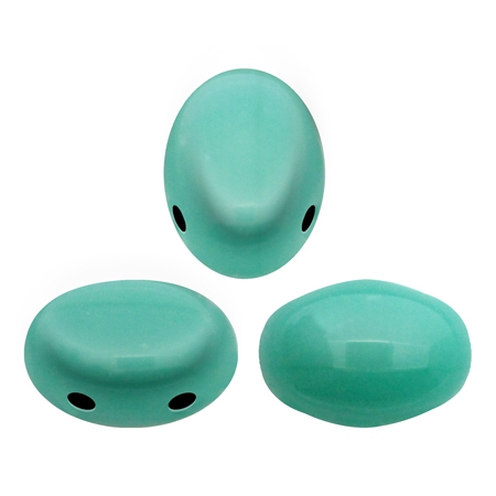 SAM-63130 Samos® par Puca Opaque Green Turquoise 10 gram-0